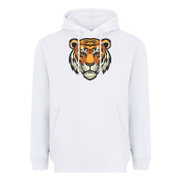 White tiger vector face Heavyweight Hoodie - artisFamous