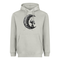 Moon Dust digging the moon Heavyweight Hoodie - artisFamous
