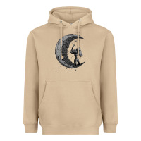 Mushroom digging the moon Heavyweight Hoodie - artisFamous