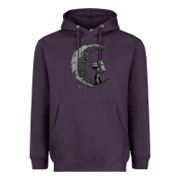 Plum digging the moon Heavyweight Hoodie - artisFamous