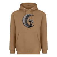 Toasted Coconut digging the moon Heavyweight Hoodie - artisFamous