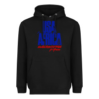 Black USA Heavyweight Hoodie - artisFamous