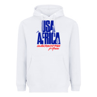 White USA Heavyweight Hoodie - artisFamous