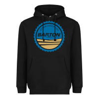 Black Barton Community College Heavyweight Hoodie - artisFamous