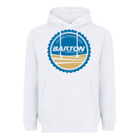 White Barton Community College Heavyweight Hoodie - artisFamous
