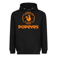 Black Resto Popeyes Art Heavyweight Hoodie - artisFamous