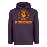 Plum Resto Popeyes Art Heavyweight Hoodie - artisFamous