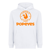 White Resto Popeyes Art Heavyweight Hoodie - artisFamous