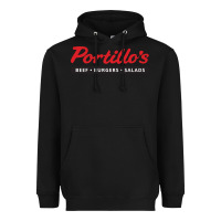 Black Resto Portillo's Heavyweight Hoodie - artisFamous