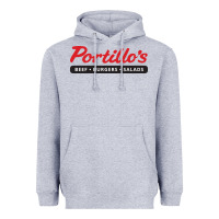 Heather Grey Resto Portillo's Heavyweight Hoodie - artisFamous