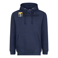 Navy Depauw College Heavyweight Hoodie - artisFamous