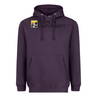 Plum Depauw College Heavyweight Hoodie - artisFamous