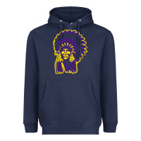 Navy Haskell Indian Nations College Heavyweight Hoodie - artisFamous