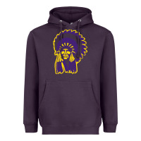 Plum Haskell Indian Nations College Heavyweight Hoodie - artisFamous