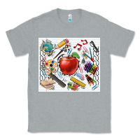 Heather Grey school elements tumbler Classic Tee - CowGirlArtShop