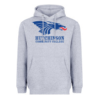 Heather Grey Hutchinson Community College Heavyweight Hoodie - artisFamous