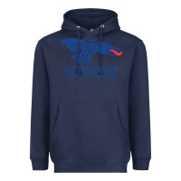 Navy Hutchinson Community College Heavyweight Hoodie - artisFamous