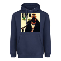 Navy dmx Heavyweight Hoodie - artisFamous