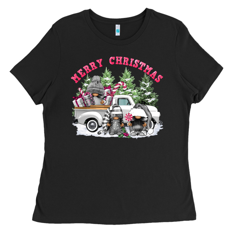 Merry Christmas Gnomies Ladies Tee by FaDigitalArtStudio | Teevron