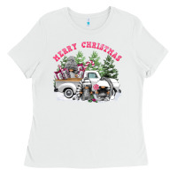 White merry christmas gnomies Ladies Tee - FaDigitalArtStudio
