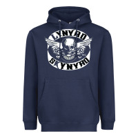 Navy linyrd skynyrd Heavyweight Hoodie - artisFamous
