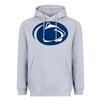 Heather Grey nittany lions Heavyweight Hoodie - artisFamous