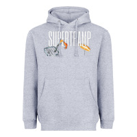 Heather Grey supertramp Heavyweight Hoodie - artisFamous