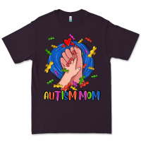 Plum Autism Mom Premium Tee - CowGirlArtShop