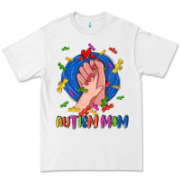 White Autism Mom Premium Tee - CowGirlArtShop