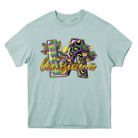 Arona louisiana leopard mardi gras 12 inches 300 dpi Heavy Core Tee - CowGirlArtShop
