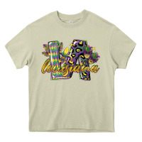 Mossy louisiana leopard mardi gras 12 inches 300 dpi Heavy Core Tee - CowGirlArtShop