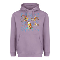 Lavender calvin and hobbes Heavyweight Hoodie - artisFamous
