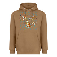 Toasted Coconut calvin and hobbes Heavyweight Hoodie - artisFamous