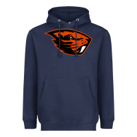 Navy oregon merch tee Heavyweight Hoodie - artisFamous