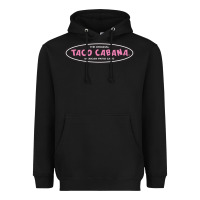 Black Resto Taco Cabana Heavyweight Hoodie - artisFamous