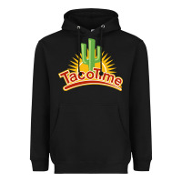 Black Resto Tacotime Heavyweight Hoodie - artisFamous