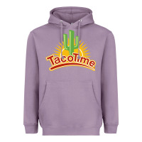 Lavender Resto Tacotime Heavyweight Hoodie - artisFamous