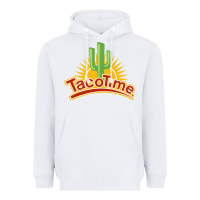 White Resto Tacotime Heavyweight Hoodie - artisFamous