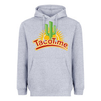 Heather Grey Resto Tacotime Heavyweight Hoodie - artisFamous