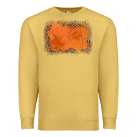 Antique Gold gemstone orange leopard background Premium Sweatshirt - JahusDesignShop