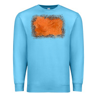 Ocean Blue gemstone orange leopard background Premium Sweatshirt - JahusDesignShop