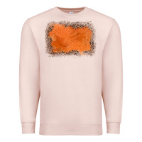 Pale Pink gemstone orange leopard background Premium Sweatshirt - JahusDesignShop
