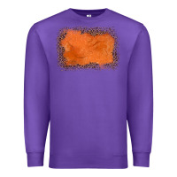 Purple gemstone orange leopard background Premium Sweatshirt - JahusDesignShop