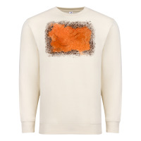 Sandshell gemstone orange leopard background Premium Sweatshirt - JahusDesignShop