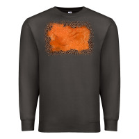 Smoke gemstone orange leopard background Premium Sweatshirt - JahusDesignShop