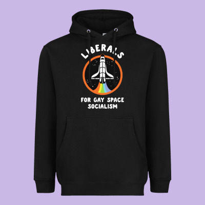 Liberals For Gay Space Socialism Heavyweight Hoodie Designed By Artisfamous