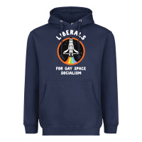 Navy liberals for gay space socialism Heavyweight Hoodie - artisFamous