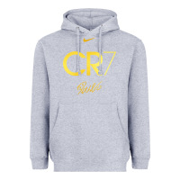 Heather Grey cr7 graphic Heavyweight Hoodie - artisFamous