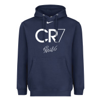Navy cr7 graphic Heavyweight Hoodie - artisFamous