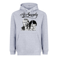 Heather Grey air supply 9 Heavyweight Hoodie - artisFamous
